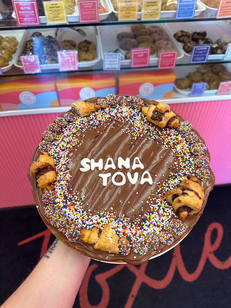 Shana Tova Cookie Cake