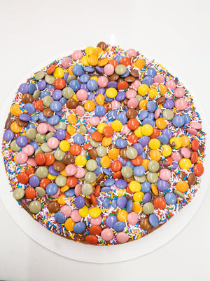 
            
                Load image into Gallery viewer, Smartie Explosion Cookie Cake
            
        